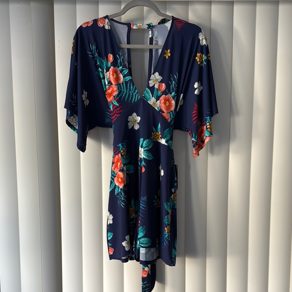 Floral V-Neck Dress